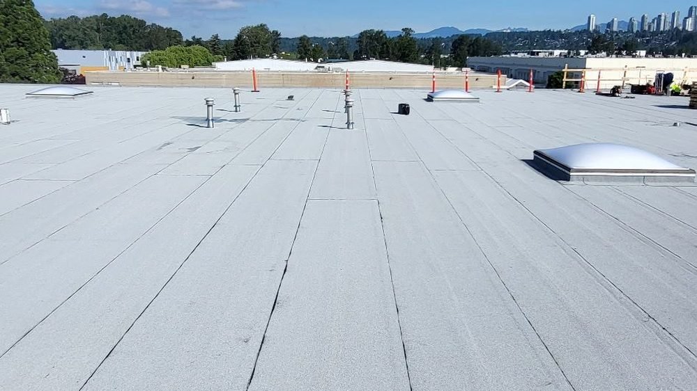 Soprema torch-on roof in Big Bend, Burnaby